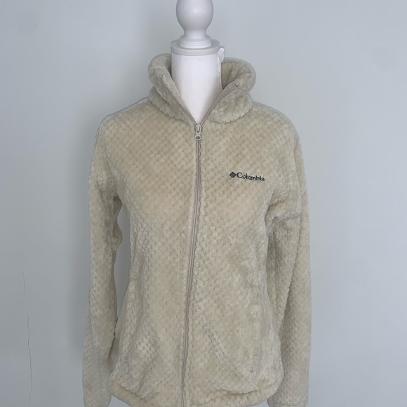 Columbia fleece cream zip up - Picture 3 of 6